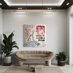 Success artwork by Saint Henri, luxury decor piece symbolizing ambition and personal achievement.