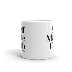 Luxury coffee mug from House of Saint Henri with the 'Selfmade Club' design, showcasing elegant craftsmanship and a symbol of ambition. Perfect for coffee lovers and high achievers.