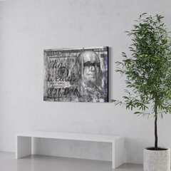 Chase 001 bespoke mixed media artwork on a 48x36 wood panel, blending abstract patterns and vibrant textures, embodying ambition and luxury by House of Saint Henri.